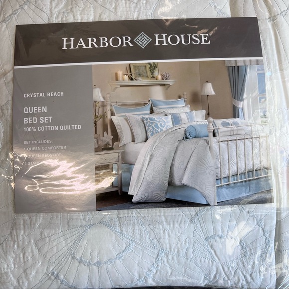 Harbor House Bedding Harbor House New Crystal Beach White Blue